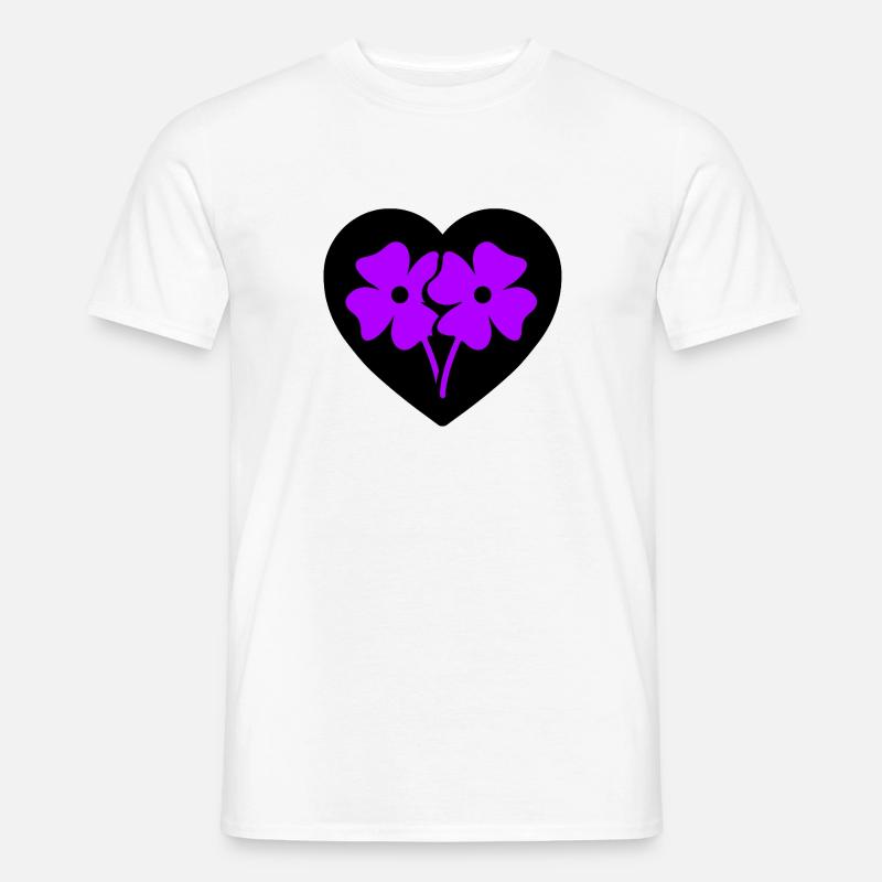 Blumen - Männer T-Shirt - Weiß