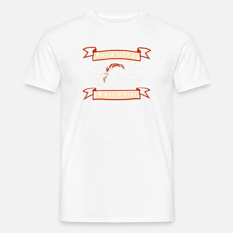 Leonard - Männer T-Shirt - Weiß