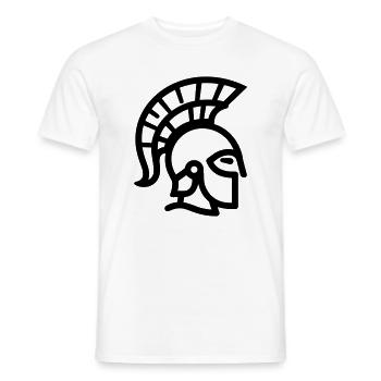spartan - T-shirt homme - blanc - Devant - AI Model Male 178 dark (178cm)