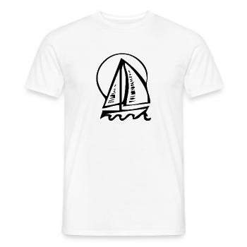 Voile - T-shirt homme - blanc - Devant - AI Model Male 178 dark (178cm)