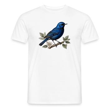 Bluebird Splendid Merion (Malurus splendens) - Men's T-Shirt - white - Front - AI Model Male 178 dark (178cm)