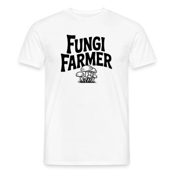 Agriculteur de champignons - T-shirt homme - blanc - Devant - AI Model Male 178 dark (178cm)