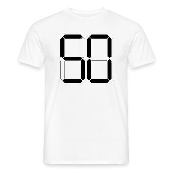 NUMÉRO 50 Cinquante Cadeaux d’anniversaire numériques - T-shirt homme - blanc - Devant - AI Model Male 178 dark (178cm)