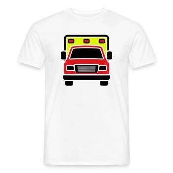 Ambulance Ambulance Front - T-shirt homme - blanc - Devant - AI Model Male 178 dark (178cm)