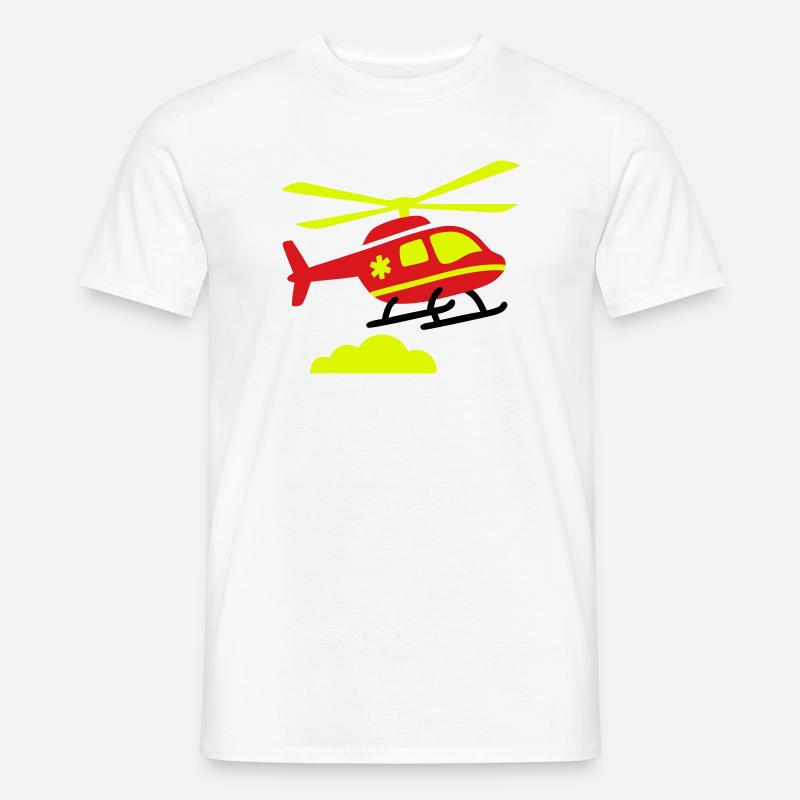 Rettungshubschrauber Notarzt - Männer T-Shirt - Weiß