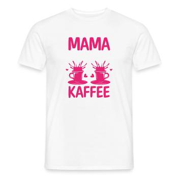Kaffee Kaffeeliebhaber Mutter Mama - Männer T-Shirt - Weiß - Vorne - AI Model Male 178 dark (178cm)