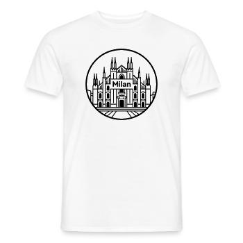 Mailand - Männer T-Shirt - Weiß - Vorne - AI Model Male 178 dark (178cm)