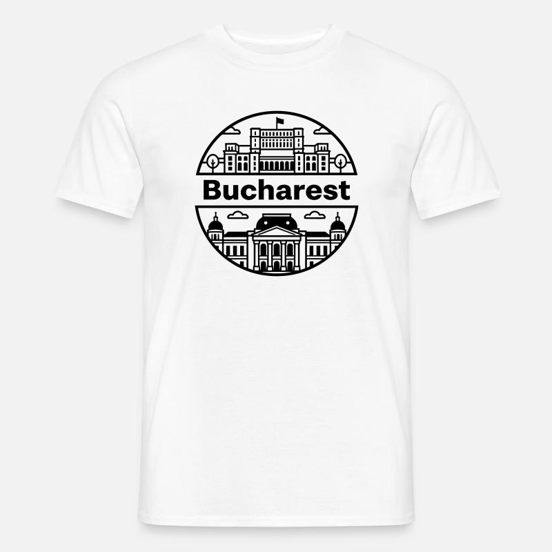 Bucharest - Men's T-shirt - white