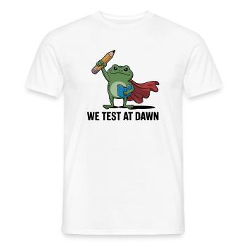 Dawn-getesteter Frosch-Superheld - Männer T-Shirt - Weiß - Vorne - AI Model Male 178 dark (178cm)