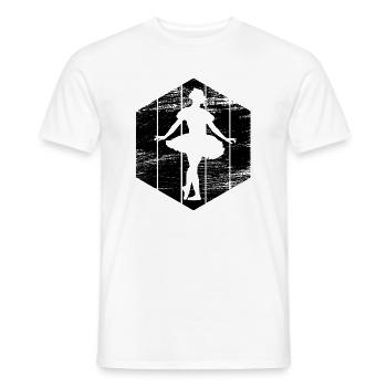 Ballet Girl - Men's T-Shirt - white - Front - AI Model Male 178 dark (178cm)