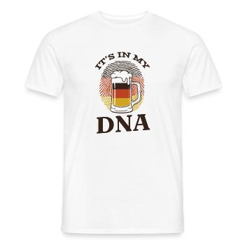 Germany Beer Saying Funny - Men's T-Shirt - white - Front - AI Model Male 178 dark (178cm)