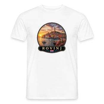 Rovinj Kroatien Küstenstadt Altstadt Urlaub Erinne - Männer T-Shirt - Weiß - Vorne - AI Model Male 178 dark (178cm)
