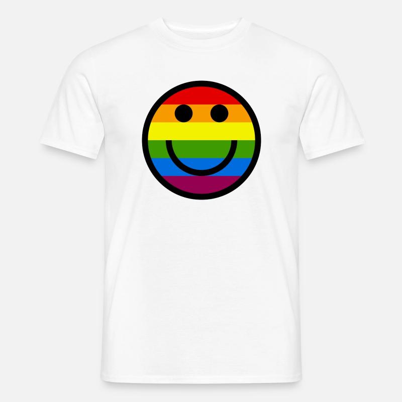 Pride Smile  - Männer T-Shirt - Weiß