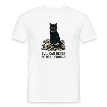 Evil Can Never Be Dead Enough - Männer T-Shirt - Weiß - Vorne - AI Model Male 178 dark (178cm)