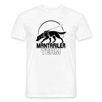 Golden Retriever Mantrailer Team Dog Sport Dogs - Men's T-Shirt - white - Front - AI Model Male 178 dark (178cm)