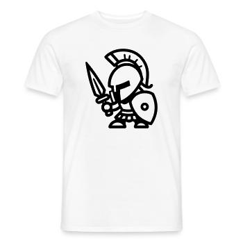 spartan - T-shirt homme - blanc - Devant - AI Model Male 178 dark (178cm)