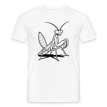 Gottesanbeterin - Männer T-Shirt - Weiß - Vorne - AI Model Male 178 dark (178cm)