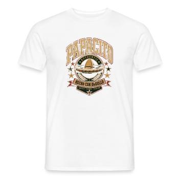 PAPACITO Mexiko Tradition Shirt - Männer T-Shirt - Weiß - Vorne - AI Model Male 178 dark (178cm)