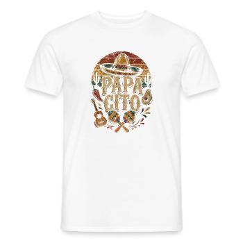 PAPA CHITO Fiesta Vintage Mexiko - Männer T-Shirt - Weiß - Vorne - AI Model Male 178 dark (178cm)