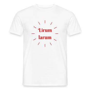 Lirumlarum Sun - Vocabulaire, mots oubliés - T-shirt homme - blanc - Devant - AI Model Male 178 dark (178cm)