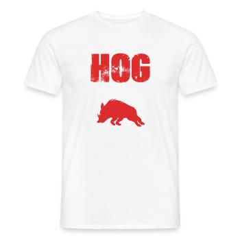 Wildschwein Jagd - Männer T-Shirt - Weiß - Vorne - AI Model Male 178 dark (178cm)