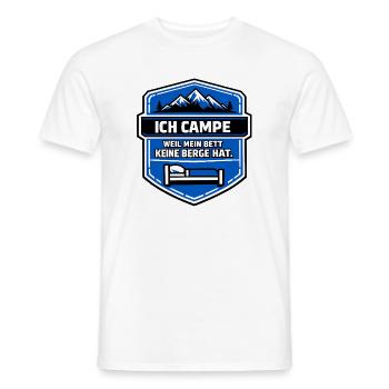 Motorhome Camping - Men's T-Shirt - white - Front - AI Model Male 178 dark (178cm)