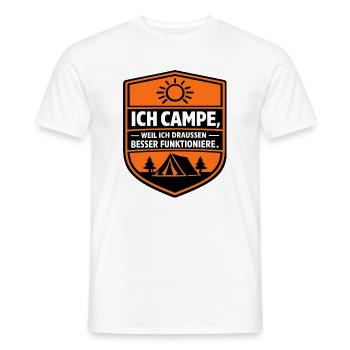 Camping-car parfait - T-shirt homme - blanc - Devant - AI Model Male 178 dark (178cm)