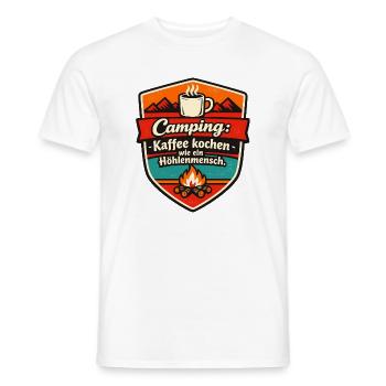 Camper Camping - Men's T-Shirt - white - Front - AI Model Male 178 dark (178cm)