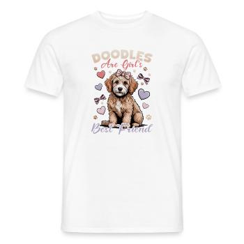 Goldendoodle Dog Breed - Men's T-Shirt - white - Front - AI Model Male 178 dark (178cm)
