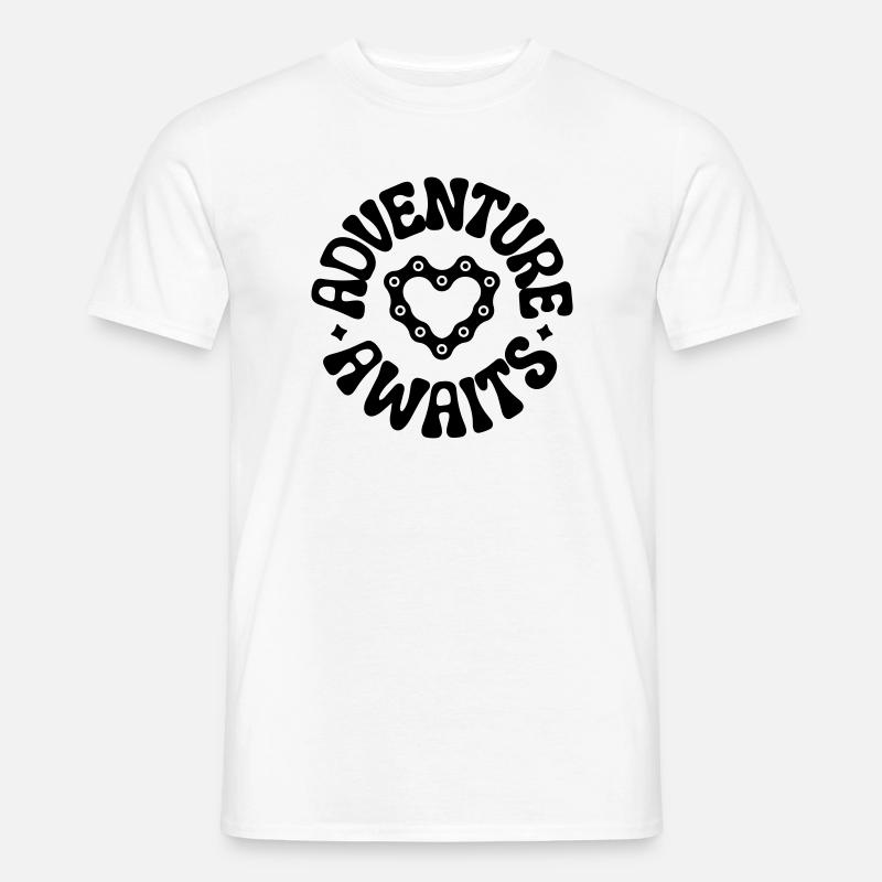 Radfahren - Männer T-Shirt - Weiß