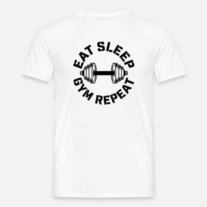 Fitnessstudio - Männer T-Shirt - Weiß