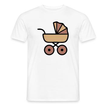 Stroller Baby Boho Icon - Men's T-Shirt - white - Front - AI Model Male 178 dark (178cm)