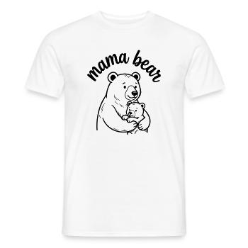 Mama bear - Men's T-Shirt - white - Front - AI Model Male 178 dark (178cm)