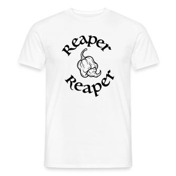 Carolina Reaper - Männer T-Shirt - Weiß - Vorne - AI Model Male 178 dark (178cm)