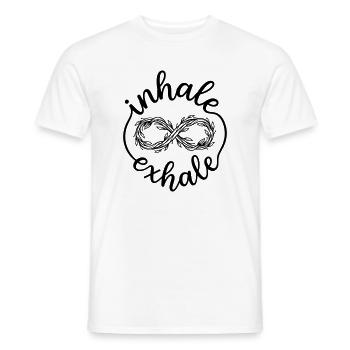 meditation - Men's T-Shirt - white - Front - AI Model Male 178 dark (178cm)