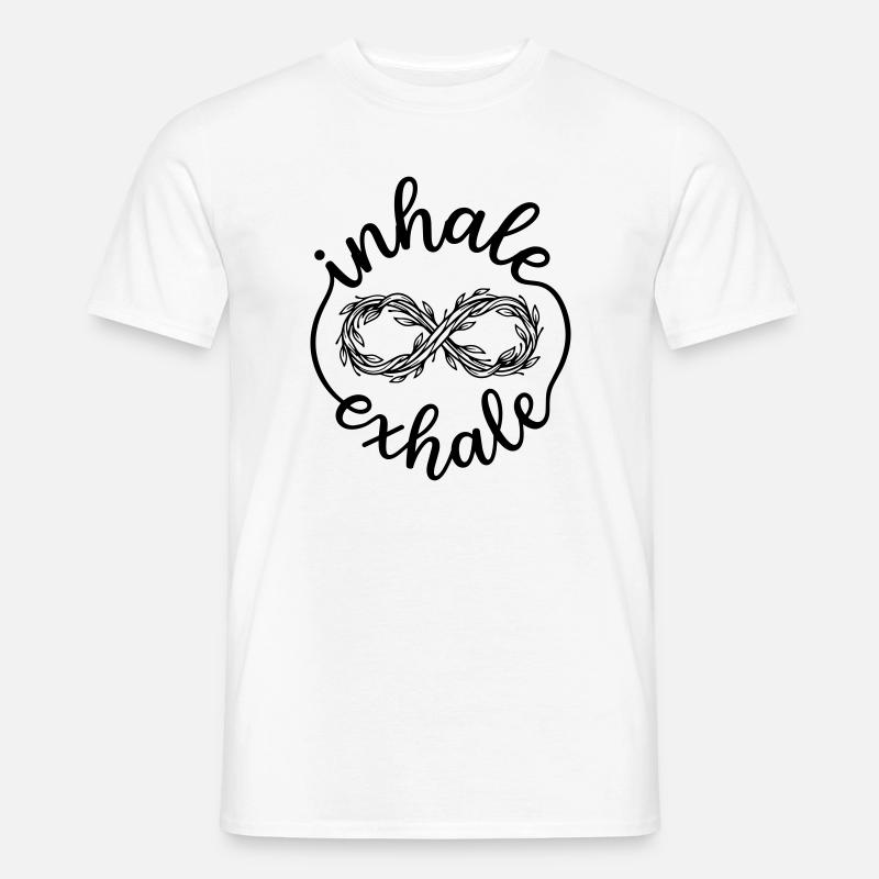 Meditation - Männer T-Shirt - Weiß