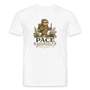 Takt dich beim Faultierwandern - Männer T-Shirt - Weiß - Vorne - AI Model Male 178 dark (178cm)