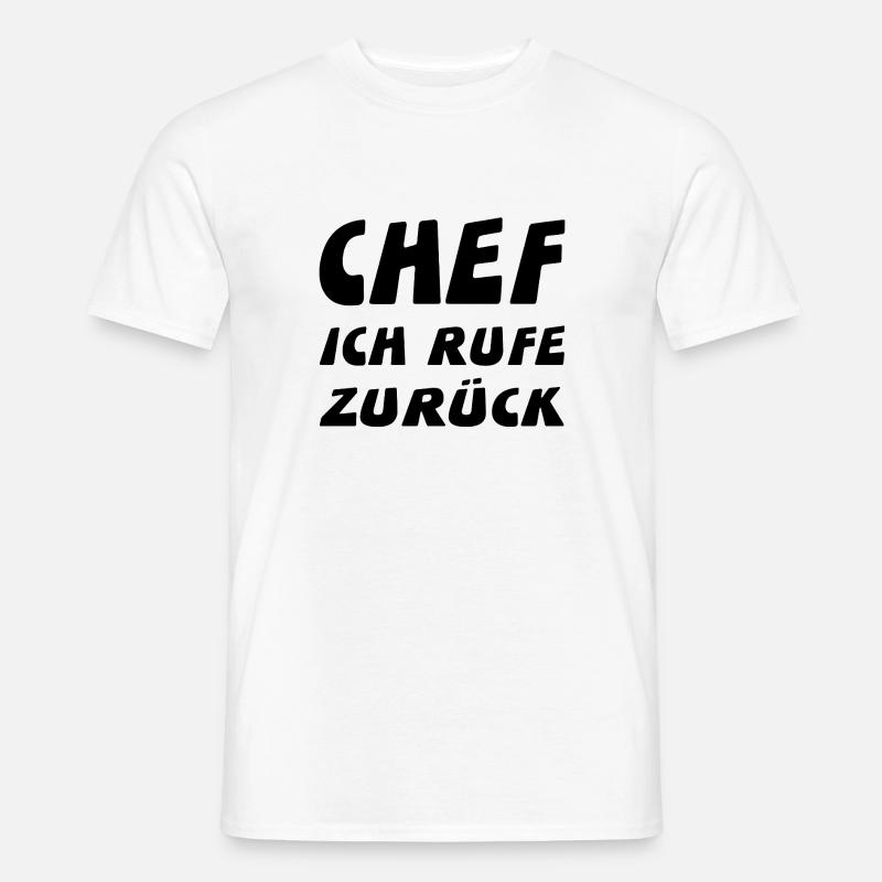 Chef - Männer T-Shirt - Weiß