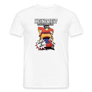 Keine Zeit ich muss Rasen mähen Garten Gärtner - Männer T-Shirt - Weiß - Vorne - AI Model Male 178 dark (178cm)