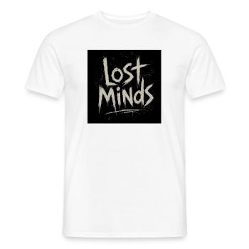 Lost Minds Grunge-Buchstaben - Männer T-Shirt - Weiß - Vorne - AI Model Male 178 dark (178cm)