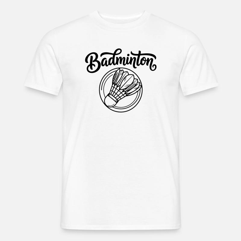 Badminton - Männer T-Shirt - Weiß