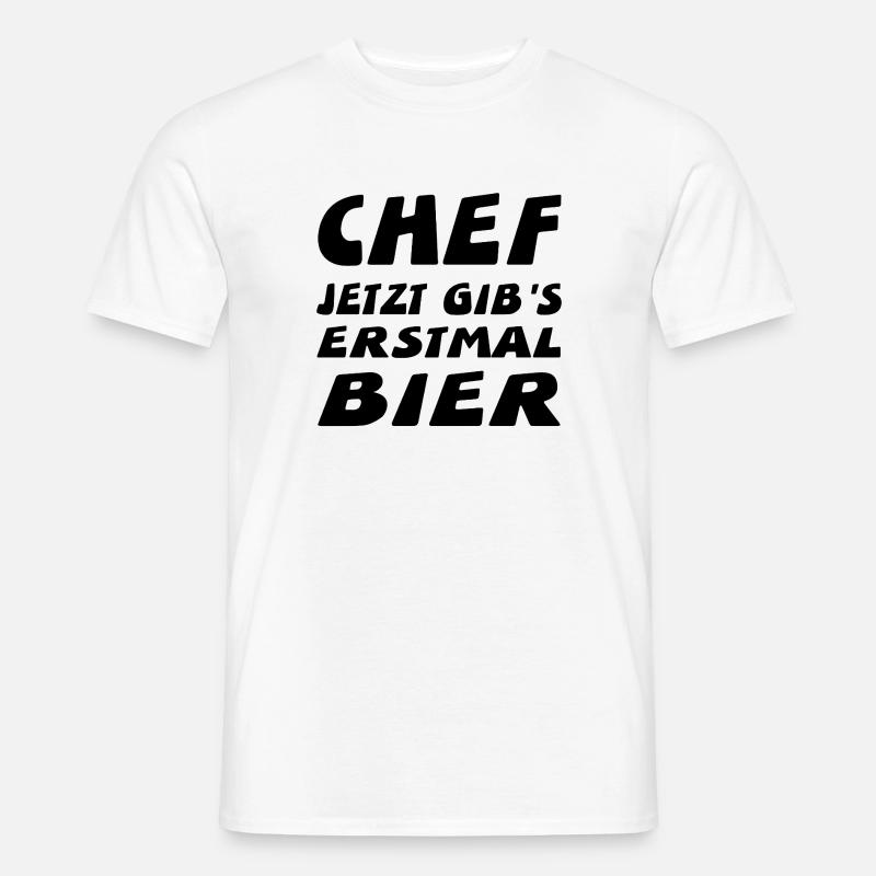 Chef - Männer T-Shirt - Weiß