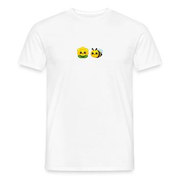 Duo Sunny Bloom et Bee style Kawaii - T-shirt homme - blanc - Devant - AI Model Male 178 dark (178cm)