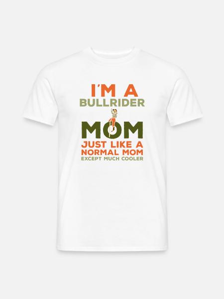 cowboy western rodeo mutter mama reiten - Männer T-Shirt - Weiß