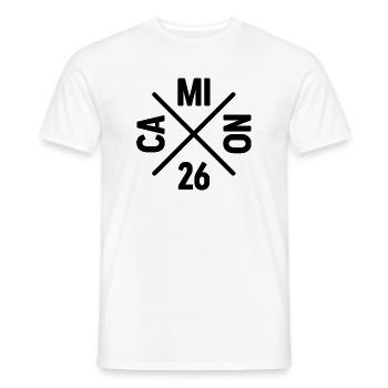 Buen Camino 2026 | Way of St. James, Pilgrims, Santiago - Men's T-Shirt - white - Front - AI Model Male 178 dark (178cm)