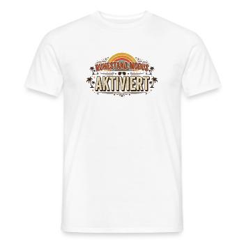 Ruhemodus Aktiviert Retro Sunset - Männer T-Shirt - Weiß - Vorne - AI Model Male 178 dark (178cm)