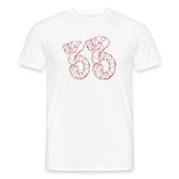 33rd Birthday - Men's T-Shirt - white - Front - AI Model Male 178 dark (178cm)