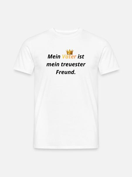 Vater: Mein treuester Freund - Männer T-Shirt - Weiß