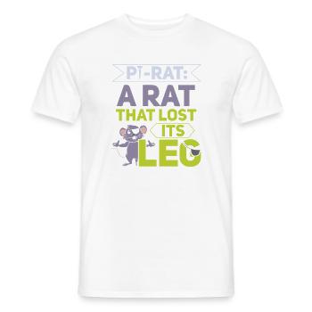 Rat, house rat, rat owner, rat lover - Men's T-Shirt - white - Front - AI Model Male 178 dark (178cm)