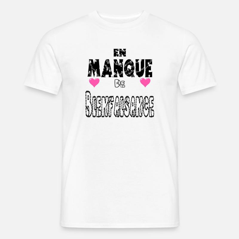 In Wohltätigkeitsnot - Männer T-Shirt - Weiß